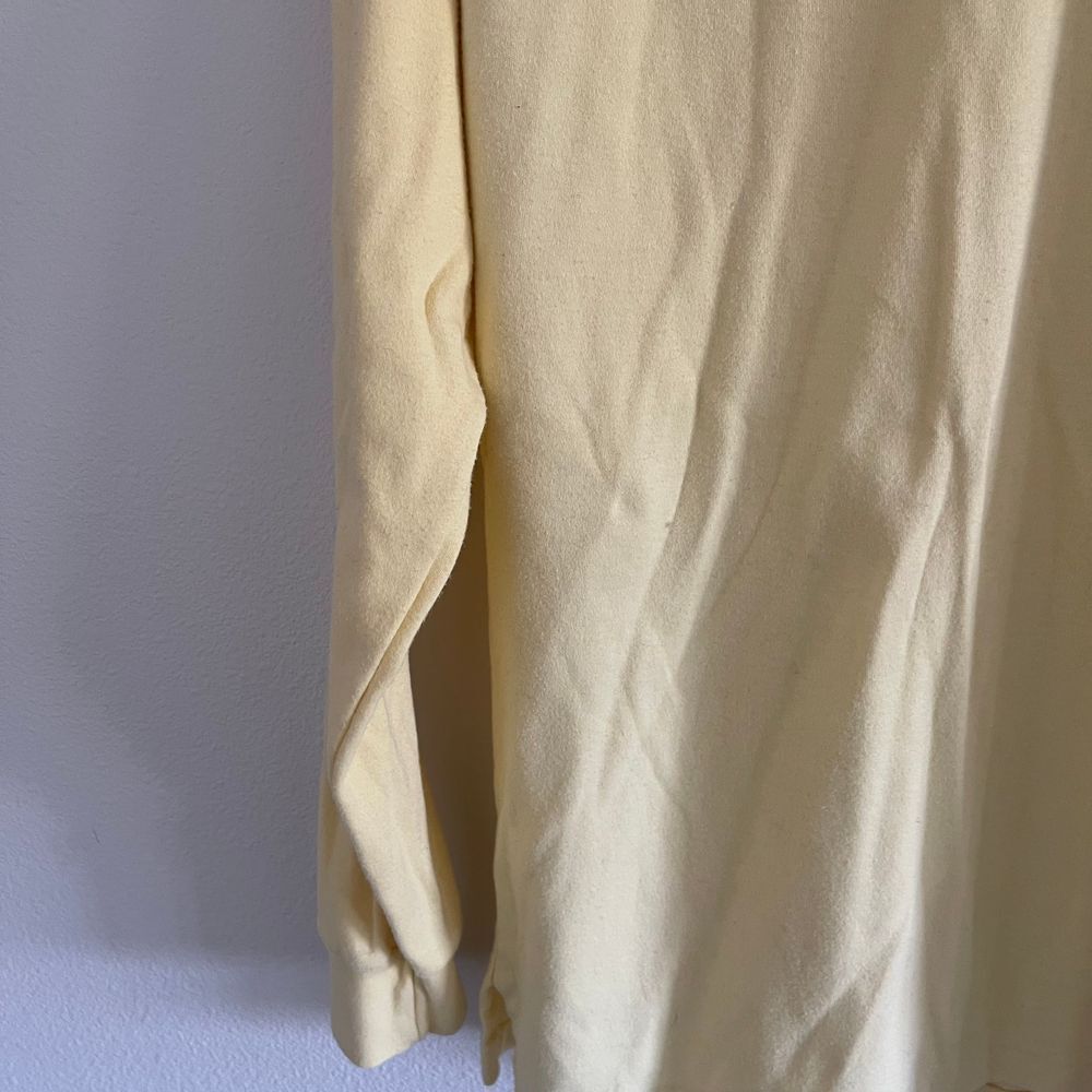 Vintage Y2K Preppy Polo Ralph Lauren Pale Yellow Slouchy Turtleneck - Picture 7 of 10